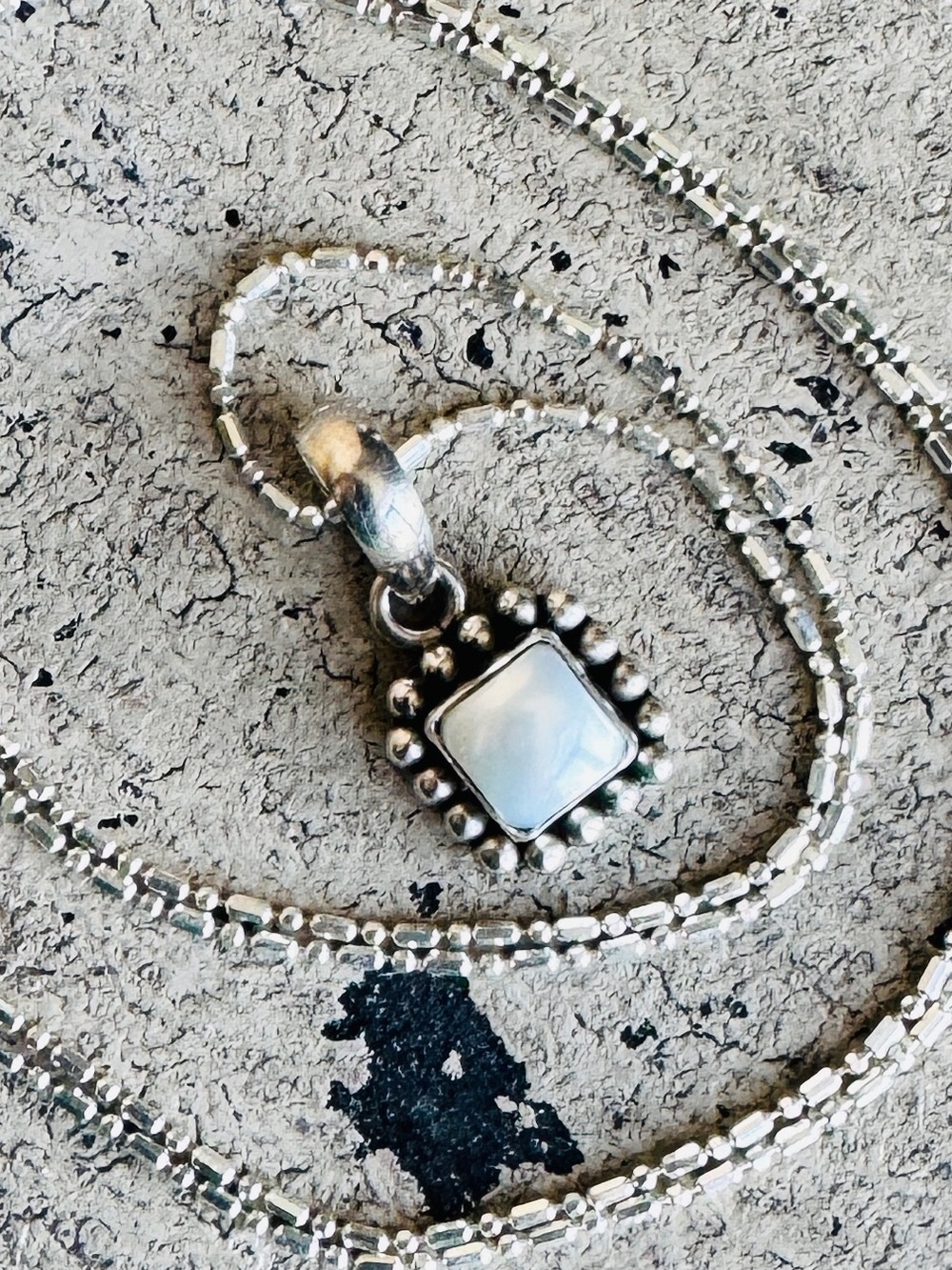 Silpada Square Pearl Pendant